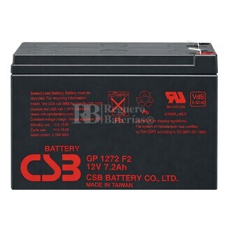 Bater�a CSB GP1272 F2 | 12 Voltios 7,2 Amperios AGM